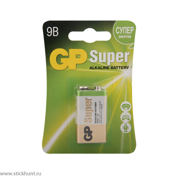 Батарейка алкалиновая GP Super Alkaline крона 1 шт. на блистере