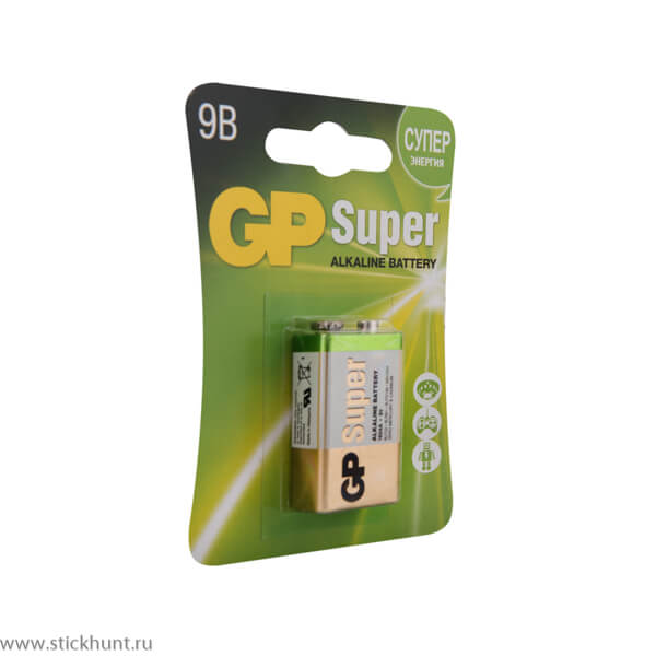Фотография Батарейка алкалиновая GP Super Alkaline крона 1 шт. на блистере