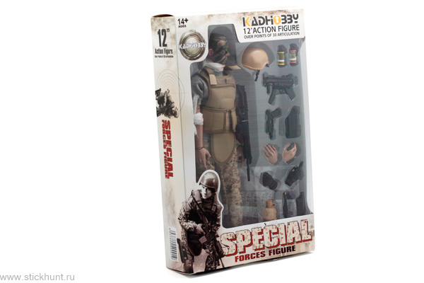 Коллекционная модель солдата Kadhobby Pattiz Toys WOUNDED SOLDERS Раненый солдат койот