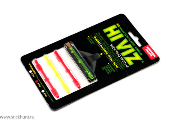 Фото Мушка магнитная HiViz Magnetic Sight M-Series M300 на вент. планку 5,5 - 8,3 мм зеленый/красный