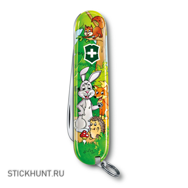 Нож перочинный Victorinox My First Victorinox Rabbit Edition (0.2373.E2 9) функций Зеленый/Рисунок