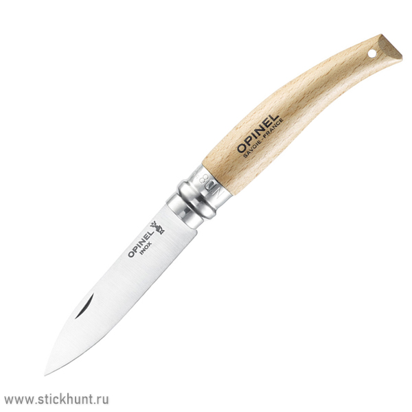 Нож садовый Opinel Nature №08, клинок 8.5 см, рукоять - бук