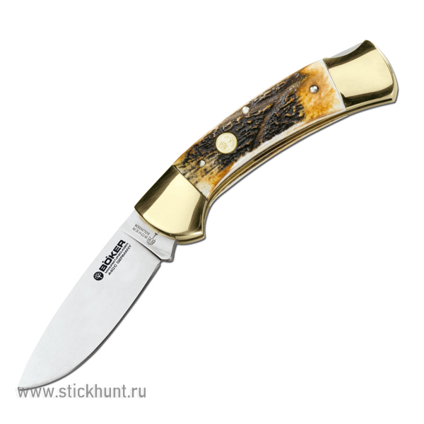 Нож складной Boker Solingen 3000 Stag II 114000 клинок 8.5 см Древесный