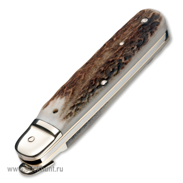 Нож складной Boker Solingen Automatic Classic Stag 110716 клинок 8.5 см Древесный