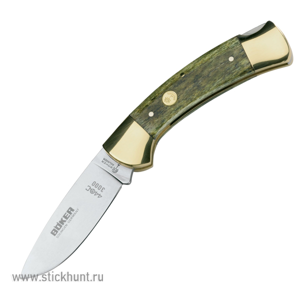 Нож складной Boker Solingen Green Bone 113000 клинок 8.5 см Зеленый