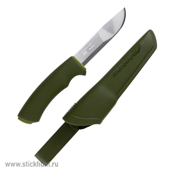 Нож туристический Morakniv Bushcraft Forest (12356) клинок 10 см Темно-зеленый