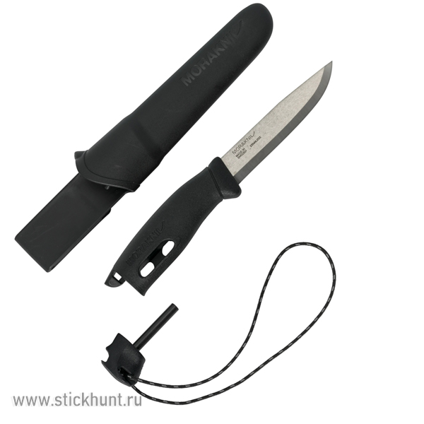 Нож туристический Morakniv Companion Spark (13567) клинок 10 см Черный