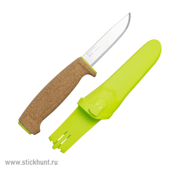 Нож туристический Morakniv Floating Serrated (13686) клинок 10 см Салатовый