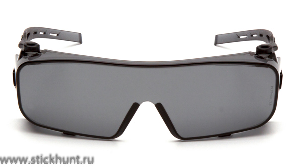 Очки баллистические стрелковые Pyramex Cappture S9920ST Anti-fog Diopter серые 23% фото