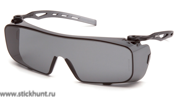 Очки баллистические стрелковые Pyramex Cappture S9920ST Anti-fog Diopter серые 23%