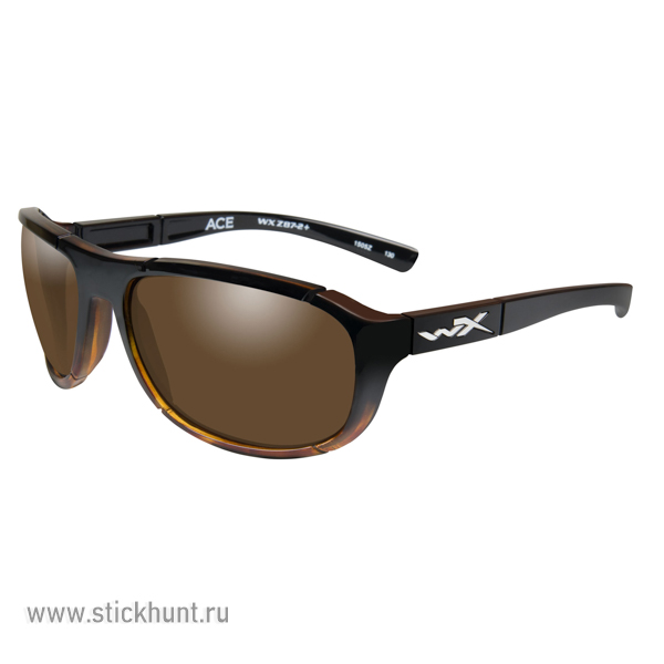 Очки баллистические стрелковые Wiley X Ace ACACE04 Polarized Бронзовые 18%