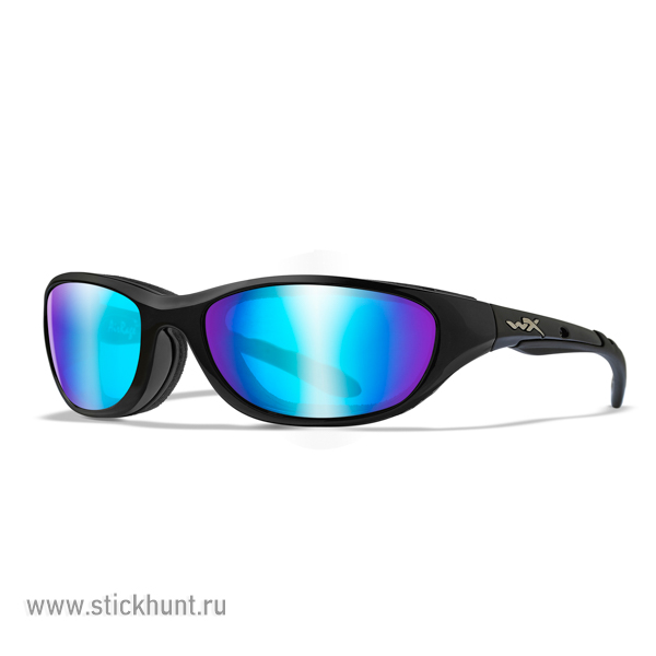 Очки баллистические стрелковые Wiley X Airrage 698 Polarized Зеркально-синие 12%