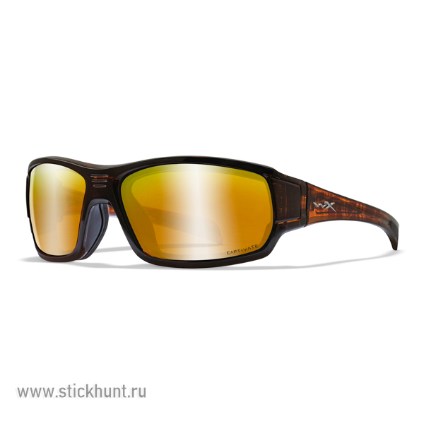 Очки баллистические стрелковые Wiley X Breach CCBRH04 Polarized Зеркально-бронзовые Captivate 13%