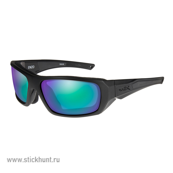 Очки баллистические стрелковые Wiley X Enzo CCENZ07 Polarized Зеркально-изумрудные 12%