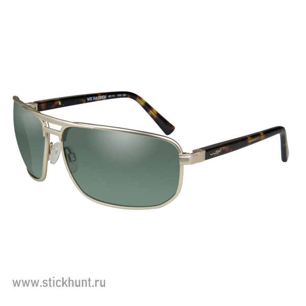 Очки баллистические стрелковые Wiley X Hayden ACHAY04 Polarized Зеленые 13%