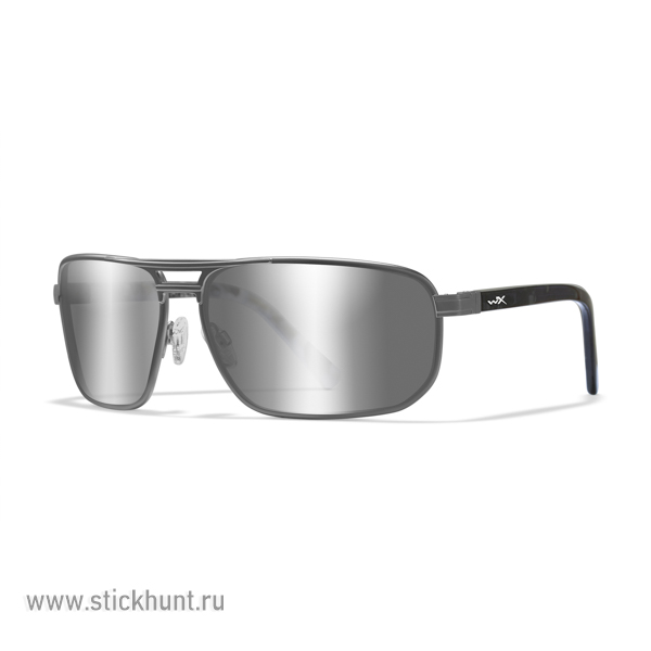 Очки баллистические стрелковые Wiley X Hayden ACHAY06 Polarized Серебристые 13%