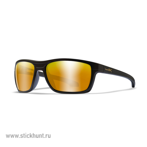 Очки баллистические стрелковые Wiley X Kingpin ACKNG04 Polarized Зеркально-золотые 12%