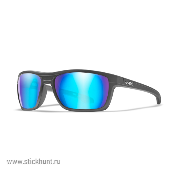 Очки баллистические стрелковые Wiley X Kingpin ACKNG09 Polarized Зеркально-голубые 12%