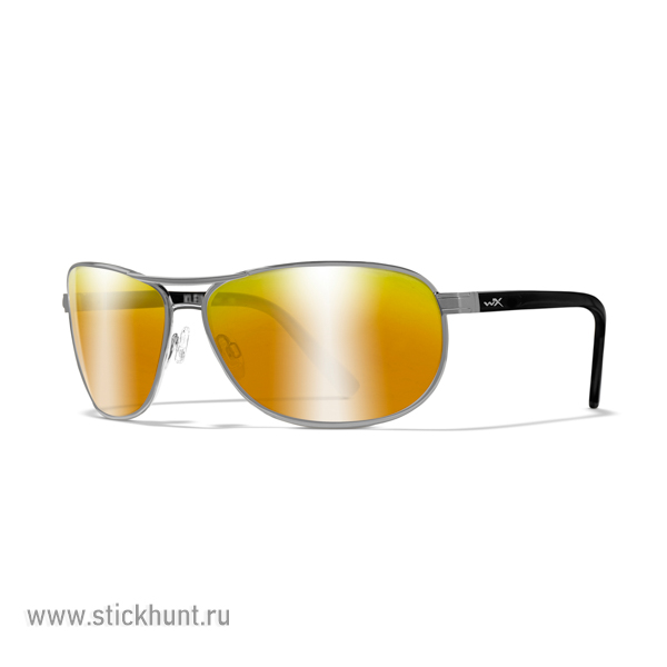 Очки баллистические стрелковые Wiley X Klein ACKLE04 Polarized Зеркально-золотые 12%