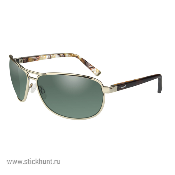 Очки баллистические стрелковые Wiley X Klein ACKLE06 Polarized Зеленые 12%