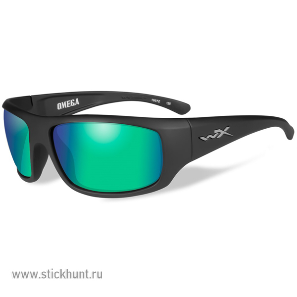 Очки баллистические стрелковые Wiley X Omega ACOME07 Polarized Изумрудные 15%