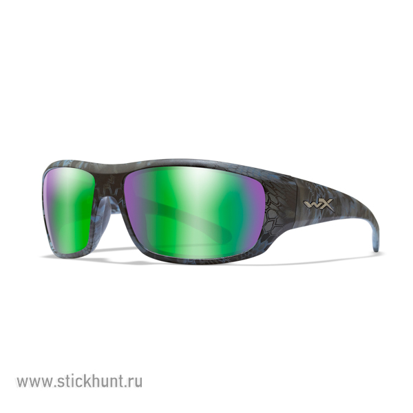 Очки баллистические стрелковые Wiley X Omega ACOME12 Polarized Зеркально-изумрудные 12%