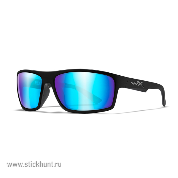 Очки баллистические стрелковые Wiley X Peak ACPEA09 Polarized Зеркально-синие 15%