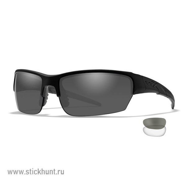 Очки баллистические стрелковые Wiley X Saint CHSAI07 Polarized Прозрачные 90%|Серые 15%