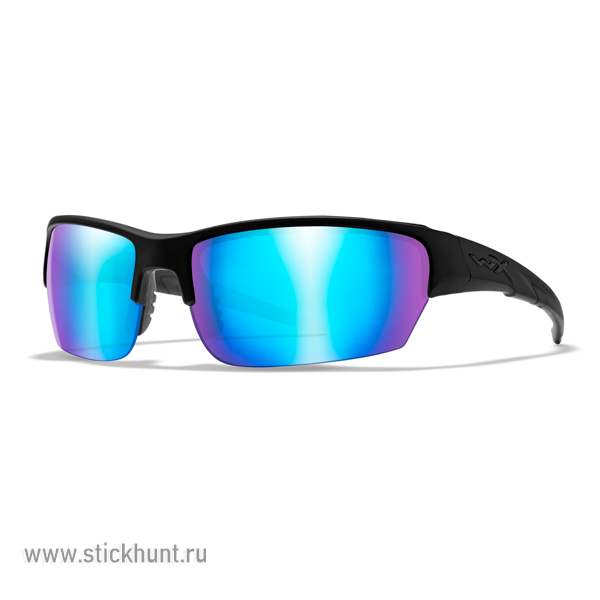 Очки баллистические стрелковые Wiley X Saint CHSAI09 Polarized Зеркально-синие 12%