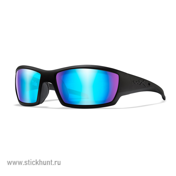 Очки баллистические стрелковые Wiley X Tide CCTID09 Polarized Зеркально-синие 12%