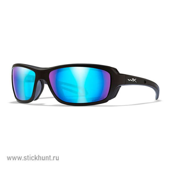 Очки баллистические стрелковые Wiley X Wave CCWAV10 Polarized Голубые Captivate 12%