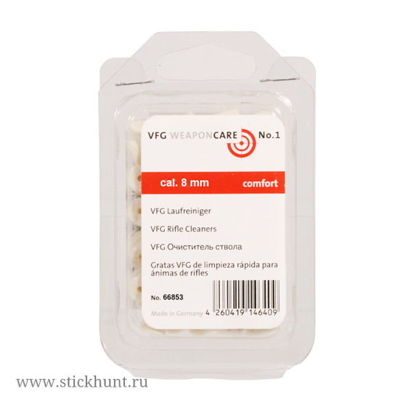 Патч войлочный для чистки оружия VFG 66843 для .30 калибра 50 шт Патч войлочный для чистки оружия VFG 66843 для .30 калибра 50 шт
