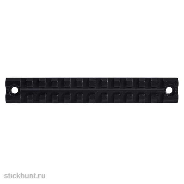 Планка Weaver Target Optic FT-B-A078 на крышку ствольной коробки (11 шагов) 140 мм Чёрный