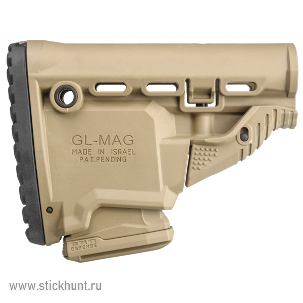 Приклад полимерный с отсеком для магазина M4 Fab Defense GL-MAG Койот