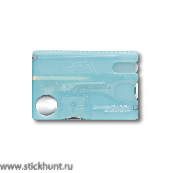 Швейцарская карта VICTORINOX Swiss Card Nailcare 10 функций бирюзовая (0.7240.T21)