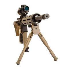 Сошки телескопические Caldwell AR Prone 531123 с креплением на планку Picatinny Черный