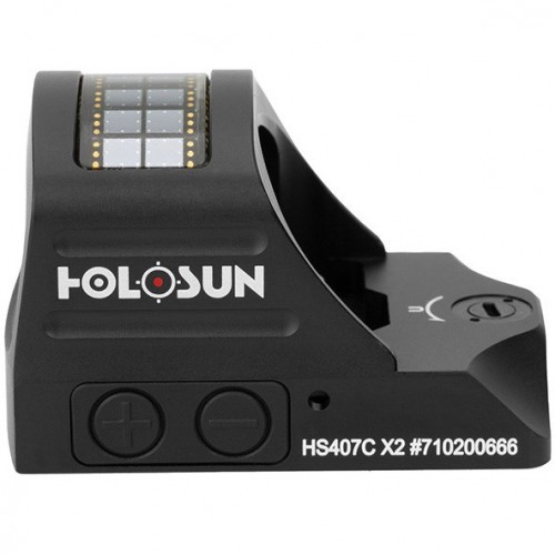 Прицел коллиматорный Holosun Open Reflex Micro 407C 1X16X23 IR FP (HS407C X2) Открытый DOT 2 MOA