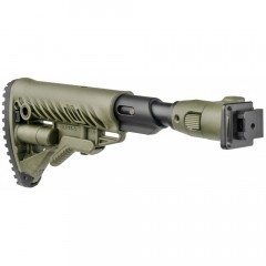 Приклад телескопический Fab Defense M4-AKS P SB с амортизатором для АКС-74У Зелёный