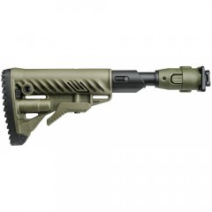 Приклад телескопический Fab Defense M4-AKS P SB с амортизатором для АКС-74У Зелёный