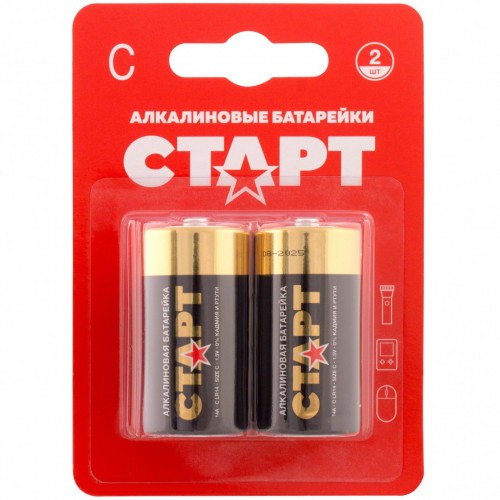 Батарейки алкалиновые Старт LR14-BL2 Тип LR14 1.5V 2 шт