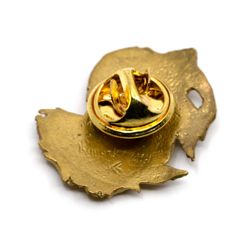 Значок Собака с добычей Латунь