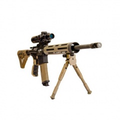 Сошки телескопические Caldwell AR Prone 534455 с креплением на планку Picatinny Койот