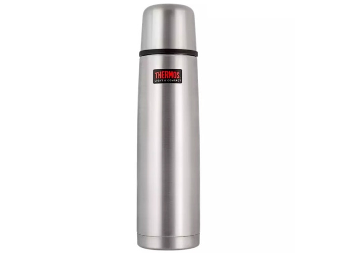 Термос для напитков THERMOS FBB-1000 B SBK 1L, нержавеющая сталь, клапан, крышка-чашка, стальной