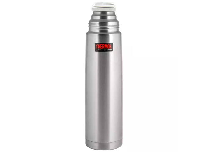 Термос для напитков THERMOS FBB-1000 B SBK 1L, нержавеющая сталь, клапан, крышка-чашка, стальной