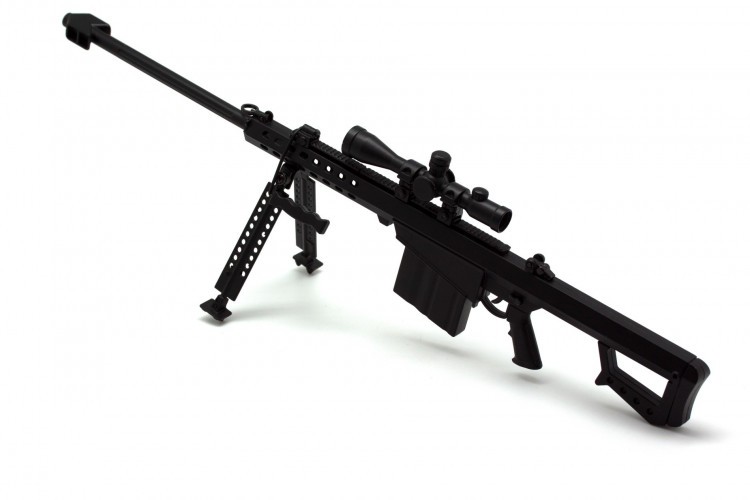 Модель сувенирная в виде оружия Microgun L Barrett M82 Снайперская винтовка Черный