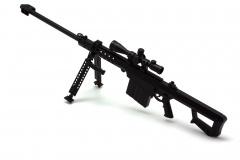 Модель сувенирная в виде оружия Microgun L Barrett M82 Снайперская винтовка Черный