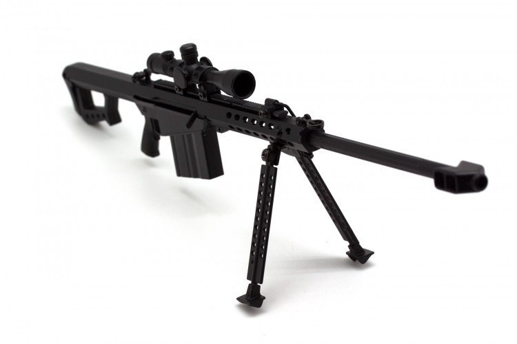 Модель сувенирная в виде оружия Microgun L Barrett M82 Снайперская винтовка Черный