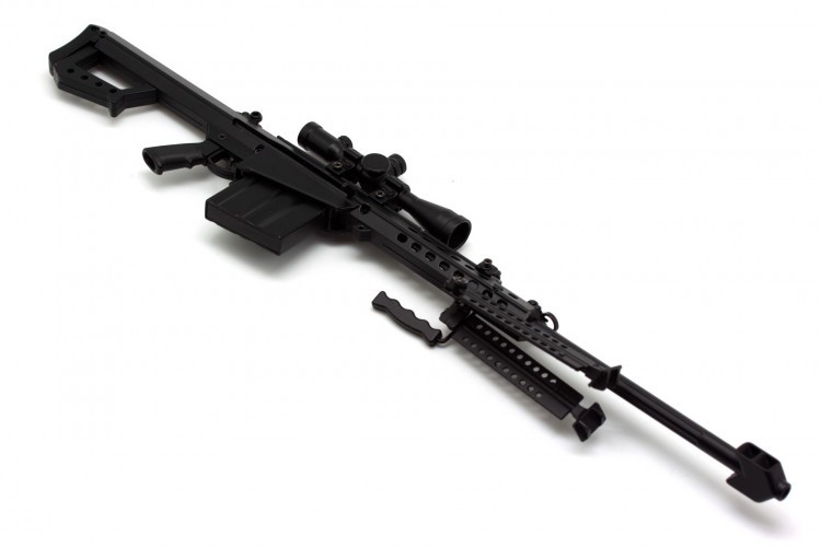 Модель сувенирная в виде оружия Microgun L Barrett M82 Снайперская винтовка Черный