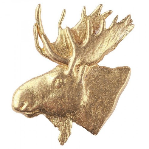 Значок Лось Латунь
