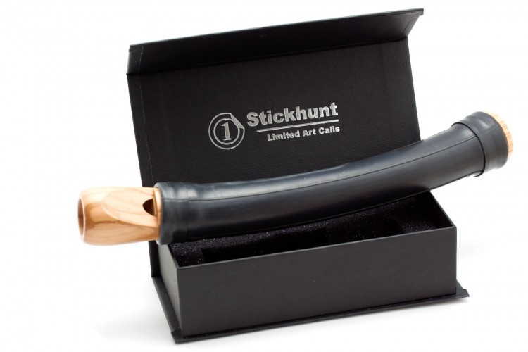 Манок пневматический на утку чирок (селезень) Stickhunt ArtCalls G.V оливковое Дерево / Чёрный